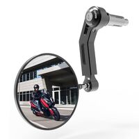 Oxford Premium Bar End Motorcycle Mirror Left Black