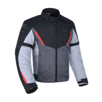 Oxford Delta 1.0 Mens Wp Motorcycle Jacket Black/Grey /Red 