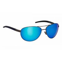 Ugly Fish's Ugly Metals Shiny Black Blue Revo Polarised Sunglasses