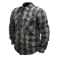 RJays Regiment Flannel Motorcycle Shirt  - Grey/Black