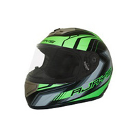 New Rjays Apex II Motorcycle Helmet - Black/Green