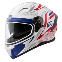 Rjays Apex III Motorcycle Helmet Ignite White /Blue 