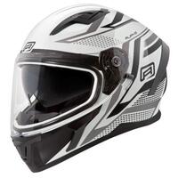 Rjays Apex III Road Motorcycle Helmet - Ignite White/Black