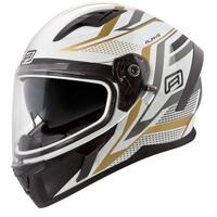 Rjays Apex III Road Motorcycle Helmet Ignite White /Gold 