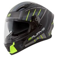 Rjays Apex III Switch Motorcycle Helmet - Black/Grey/Yellow