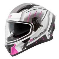 Rjays Apex III Motorcycle Helmet Switch White /Pink (Large)
