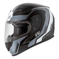 Rjays Grid Motorcycle Helmet Gloss Black /White