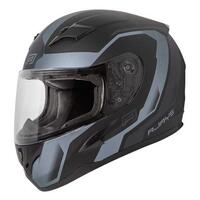 Rjays Grid Motorcycle Helmet Matte Black /Grey