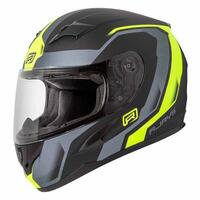 Rjays Grid Motorcycle Helmet Matte Black /Hi-Viz