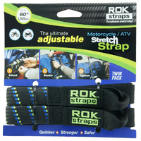 Rok Strap_450 To 1500 25Mm Wide_Black + Blue/Green Stripes -