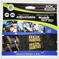 Rok Strap_450 To 1500 25Mm Wide_Black + Orange Stripes - 2 P