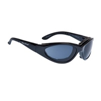 Ugly Fish RS04282 Slim Shiny Black Frame Smoke Lens Goggles