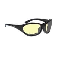 Ugly Fish RS909 Cruize Standard Matte Black Frame Yellow Lens Goggles