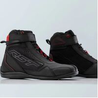 Rst Frontier CE Motorcycle Ride Shoes - Black/Red