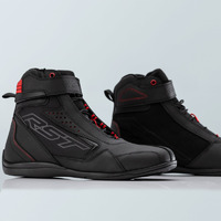 RST Frontier Ladies Ce Motorcycle Ride Shoe Black Red