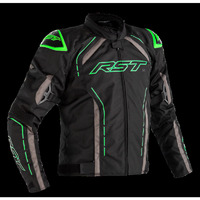 Rst S-1 CE Sport Waterproof Motorcycle Jacket - Black/Fluo Green