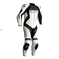 Rst TracTech Evo 4 One Piece Leather Suit - Black/White