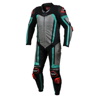 RST Motorcycle Pro Series EVO  Motorcycle Racing Suit Black/Grey/Teal  (86)-48 Euro