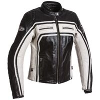 Segura Lady Jones Leather Motorcycle Jacket - Black/Tan