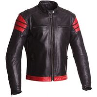 Segura Looping Leather Motorcycle Jacket - Black/Red