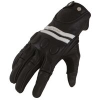 Segura Saphir Leather Motorcycle Gloves - Black/White