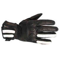Segura Reeve Leather Motorcycle Gloves - Black/White