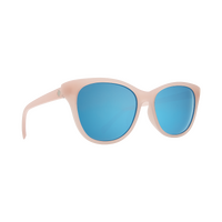 Spy Optic Spritzer Matte Translucent Blush Grey/Light Blue Spectra Lens Sunglasses 