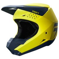 Shift White Off Road Motorcycle Helmet 2019 Yellow Navy