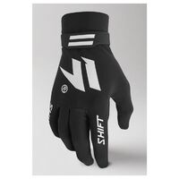 Shift Black Label Invisible Motorcycle Glove 2021 Black White  