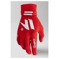 Shift Black Label Invisible Motorcycle Glove 2021 Red White  