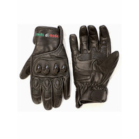 Senza Tempo Aniline Leather Short Cuff Men Gloves