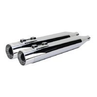 Two Bros Slip-On Mufflers Harley Touring Dual Alloy Tip Polished 2017-20