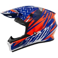 Thh Adult T710X Assault Motorcycle Helmet -  Blue/Orange