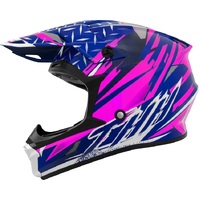 Thh Youth T710X Assault Motorcycle Helmet - Pink/Blue