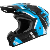 Thh Adult T710X Rage Motorcycle Helmet - Black/Blue
