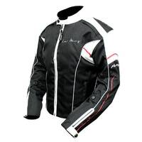 Rjays Lemans III Ladies Motorcycle Jacket Black/White/Red (Md)