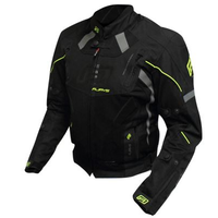 Rjays  Octane III Ladies Motorcycle Textile Jacket - Black/HI-VIZ