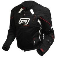 Rjays  Octane III Mens Motorcycle Textile Jacket - Black/White/Red X-Small