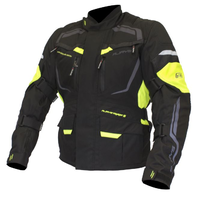 Rjays Voyager V Mens Motorcycle Textile Jacket -Black/HI-VIZ