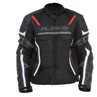 Rjays Air - Tech Motorcycle Textile Jacket - Black/White