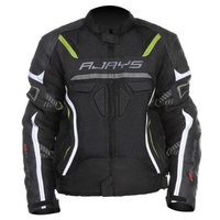 Rjays Air - Tech Motorcycle Textile Jacket - Black/White/Yellow