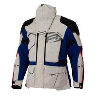 Rjays Adventure Textile Motorcycle Jacket - Grey/Blue 