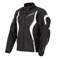 Rjays Athena Textile Motorcycle Jacket Ladies - Black /White 