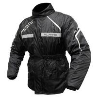 Rjays Tempest II Wet Weather Gear Motorcycle Jacket Black