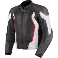 Rjays Sector LadiesTextile Motorcycle Jacket Black /White 