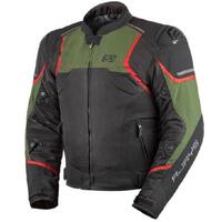 Rjays Pace Airflow Textile Motorcycle Jacket  Black/Military Green