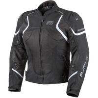 Rjays Pace Airflow Textile Motorcycle Jacket  Ladies Black/White 