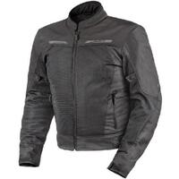 Rjays Zephyr Textile Motorcycle Jacket  Black (Sm)