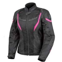 Rjays Ladies Swift III Motorcycle Jacket - Black/Pink