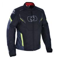 Oxford Melbourne 3.0 MS Short Motorcycle Jacket - Black/Fluo